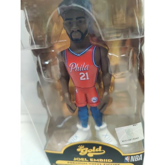 FUNKO GOLD Joel Embiid Premium Vinyl Figure 5" Joel Embiid, 2022 - Picture 2 of 9